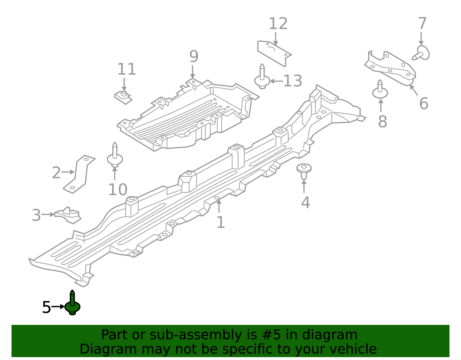 2013-2023 Land Rover Under-Body Shield Bolt LR009266 | OEM Parts Online