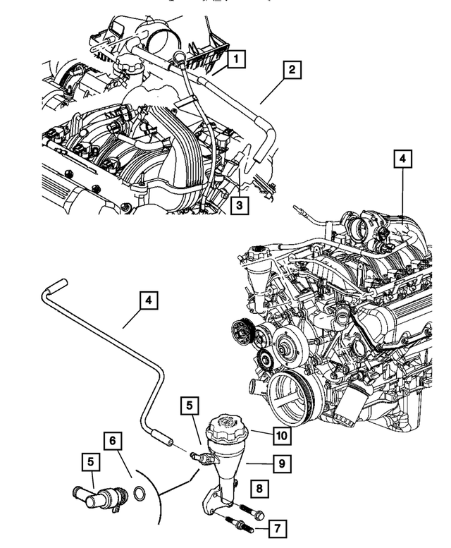 53032090AF - Engine 3.7L Six Cylinder: Crankcase Vent To Air Cleaner Tube for Mopar Image