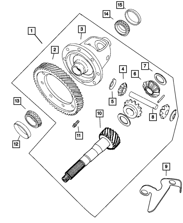 4800241AA - Automatic Transaxle 4 Speed: Transaxle Differential for Mopar Image