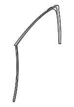 803315EF0A - Body: Run Weather-strip for Nissan: Versa Image image