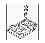 7P6947105AG81U - Body: Overhead Console for Volkswagen: Touareg Image