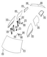 5155280AB - Glass: Windshield for Mopar Image