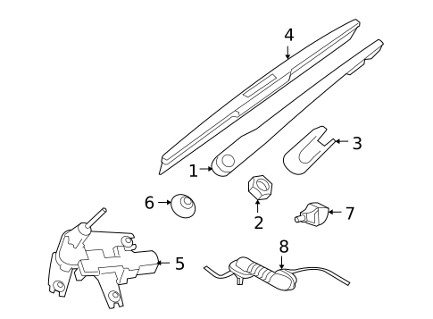 Wiper & Washer Components for 2016 INFINITI QX70 #1