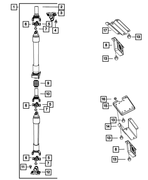 Drive Shaft for 2008 Dodge Ram 1500 #0