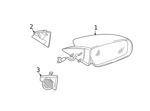 Outside Mirrors for 2004 Mitsubishi Eclipse #0
