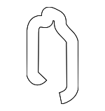 1K0145769D - Cooling System: Inter-cooler Pipe Clip for Volkswagen Image