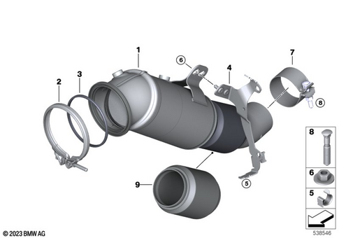 Catalytic Converter / Front Silencer for 2019 BMW 740iX #0