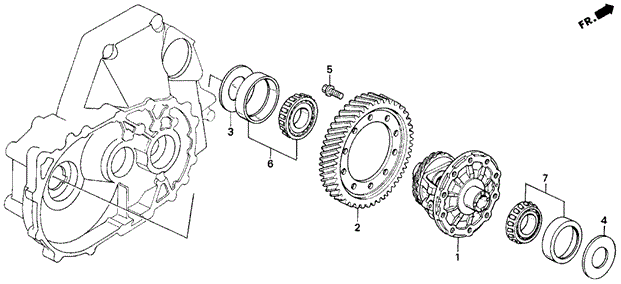 MT Differential for 1993 Honda Prelude #0