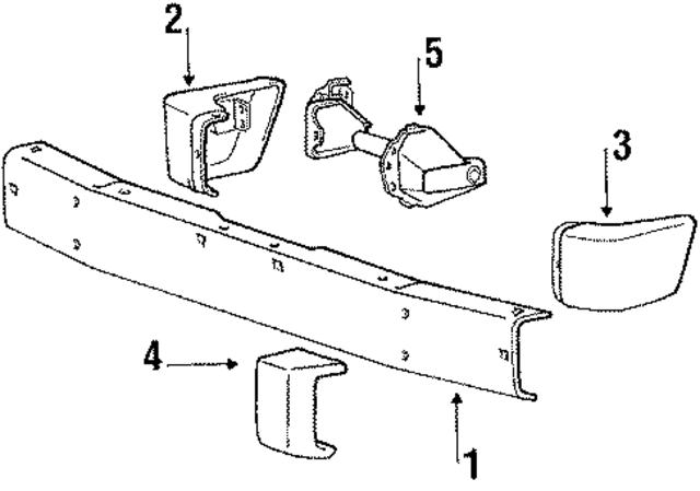 MB593062 - Body: Face Bar for Mopar Image