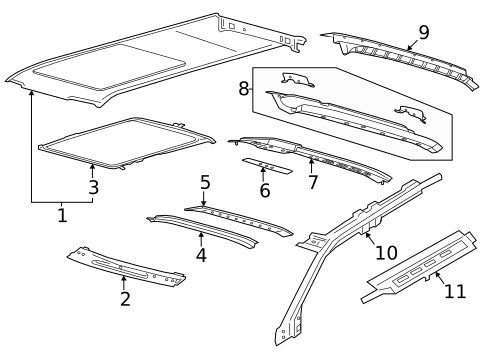 Roof & Components for 2026 Lincoln Navigator #0