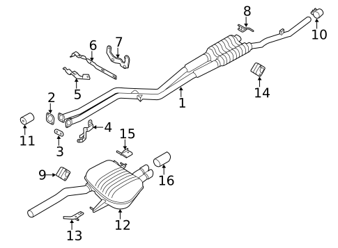 Exhaust Components for 2011 BMW 528i #0