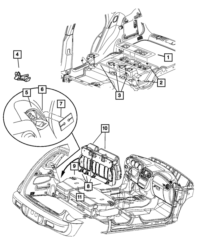 « ZL781KAAA – Interior Trim : Attache Encadrement pour Mopar Image »