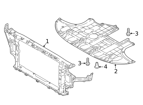 Radiator Support for 2018 Hyundai Elantra GT #0