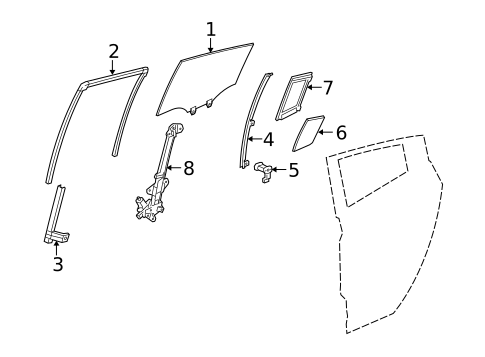 Rear Door for 2010 Acura ZDX #1