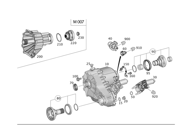 2512804200 - Transfer Case: Long. Transfer Case for Mercedes-Benz Image image