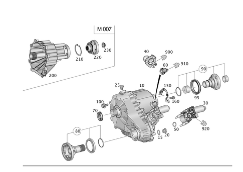Complete Transfer Case for 2016 Mercedes-Benz GLE300d #0