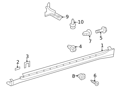 Exterior Trim - Pillars for 2013 Lexus IS250 #0