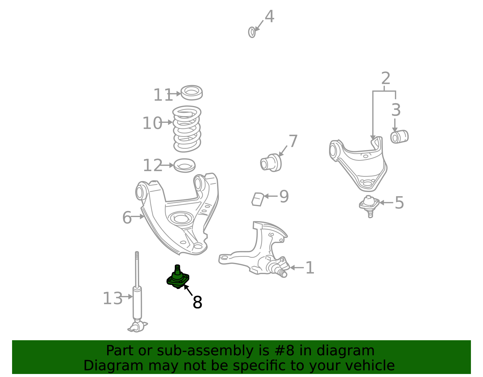 Front Lower Control Arm Ball Stud Kit 19416896 | OEM Parts Online
