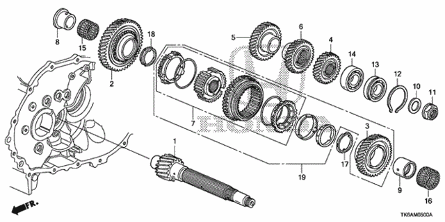 MT Countershaft for 2013 Honda Fit #0