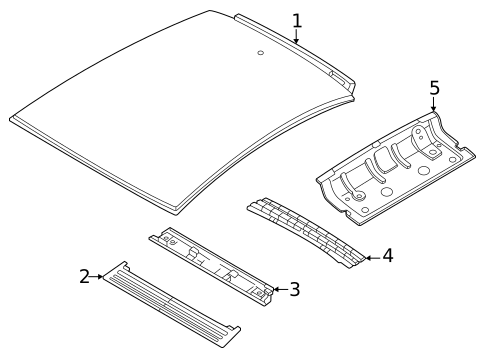 Roof & Components for 2024 Fiat 500E #0
