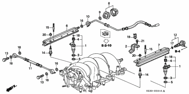 Fuel Injector for 2001 Acura RL #0