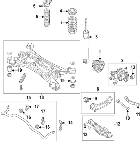 NTY Rear Left & Right Control Arm Kit For KIA Sportage SL (2010-2023) – ZWT/KA/005A