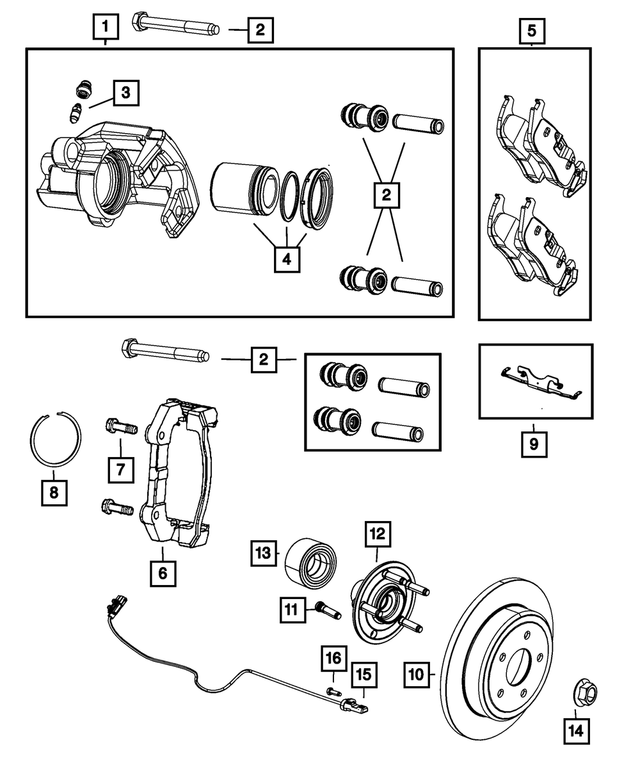 R8052377AB - Brakes: Disc Brake Caliper Assembly, Remanufactured, Left for Mopar Image
