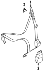 MR139729 - Electrical: Front Belt Assembly for Mitsubishi Image
