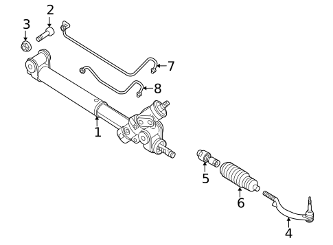 Steering Gear & Linkage for 2005 Saab 9-7x #0