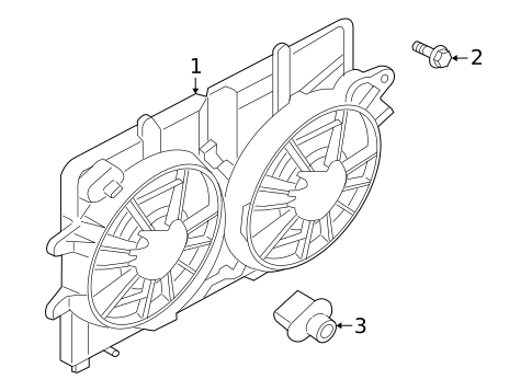 Cooling Fan for 2007 Mercury Mariner #0