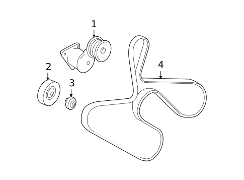 Accessory Drive Belt System Components for 2006 Dodge Ram 1500 #0