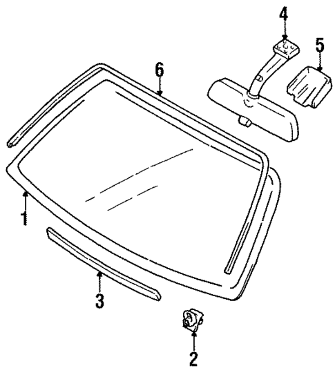 Reveal Moldings for 1996 Suzuki X-90 #1