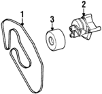119976792 - : Serpentine Belt for Mercedes-Benz Image