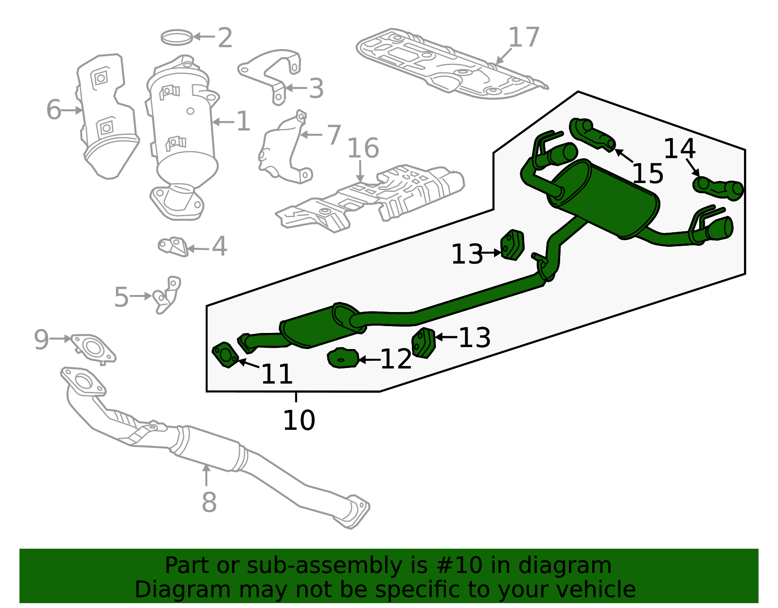 2019-2021 Chevrolet Blazer Muffler & Pipe 85154367 | Chevy Parts Pros