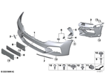 51118081777 - : Trim Cover, Bumper, Primed, Front for BMW Image