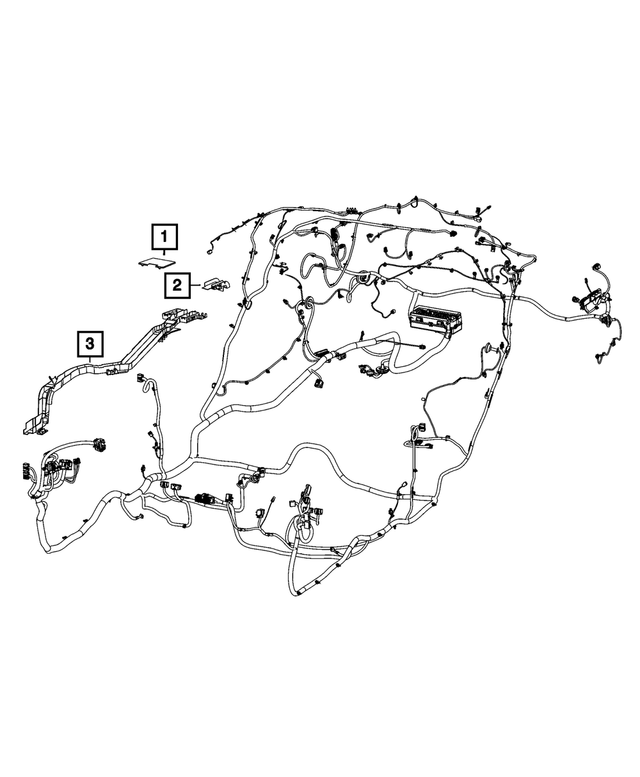 68304446AA - : Wiring Trough for Mopar Image