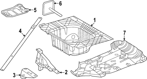 Rear Floor & Rails for 2021 Mercedes-Benz S580 #2