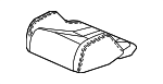81131T60A01ZA - Body: Cushion Cover for Honda Image