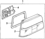 8155080133 - Electrical: Tail Lamp Assembly for Toyota: Tercel Image