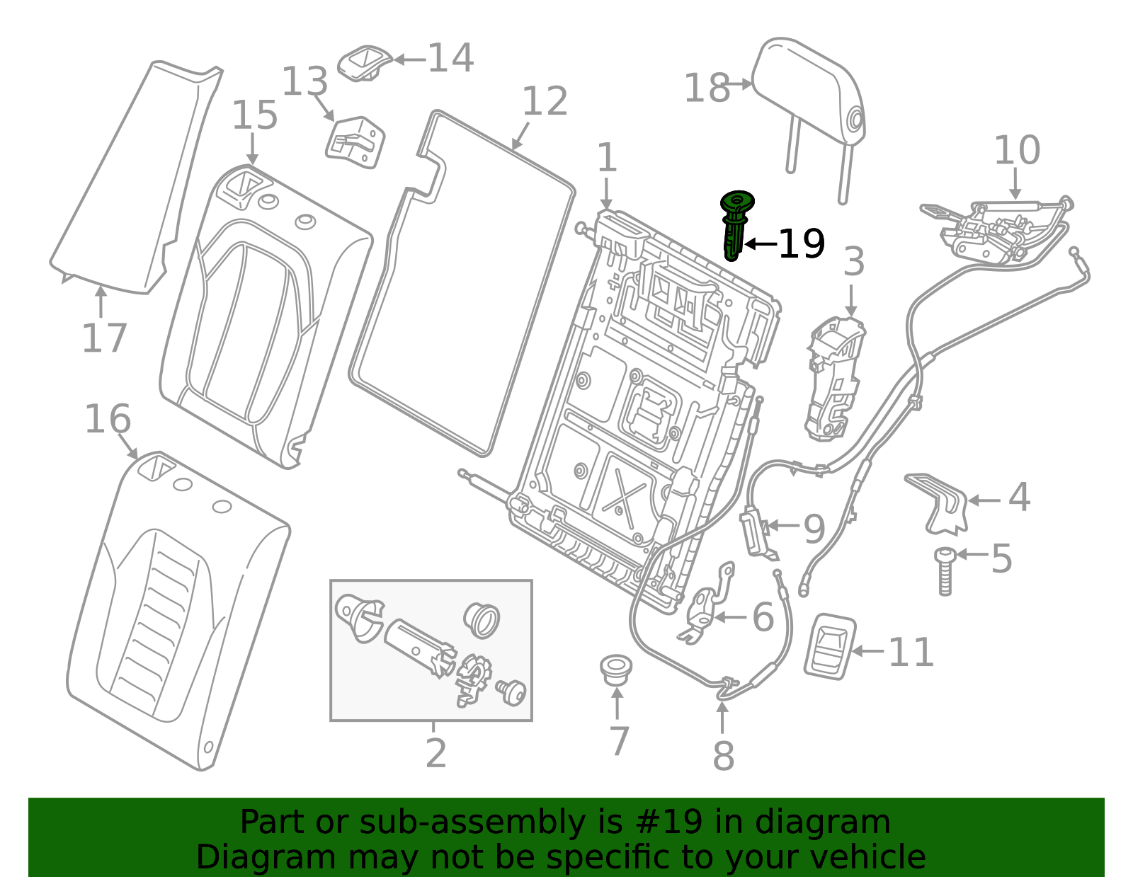 52207470132 - 2018-2025 BMW Headrest (52-20-7-470-132) | BMW of South ...