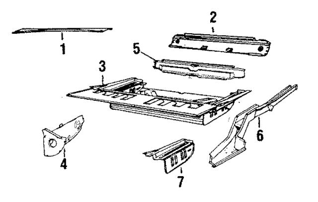 12079 - Body: Panel Above Lid for Jaguar Image
