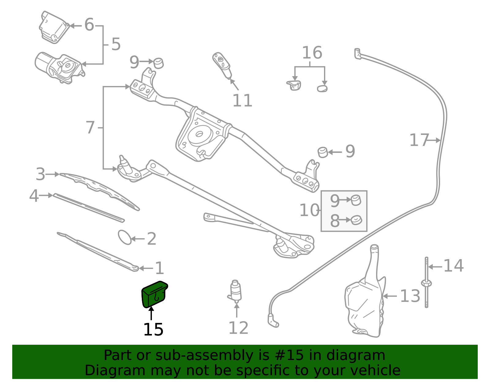 Grille Assembly U-Nut 11518121 | OEM Parts Online