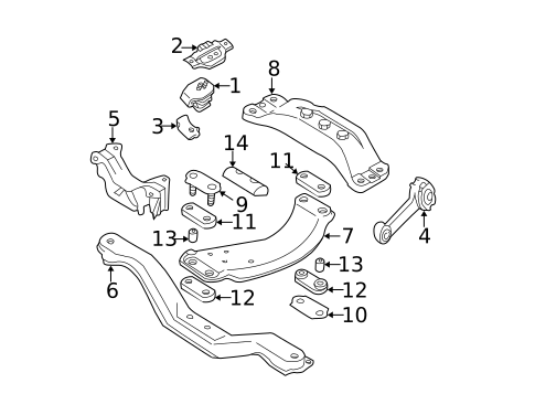 Engine & Trans Mounting for 2004 Subaru Impreza #2