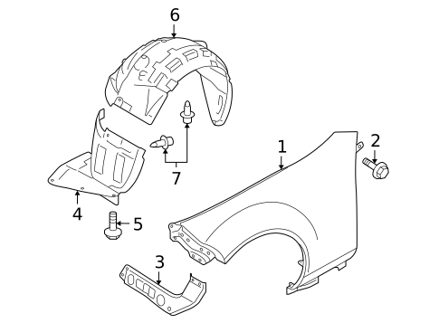 Fender & Components for 2006 Mazda MX-5 Miata #0