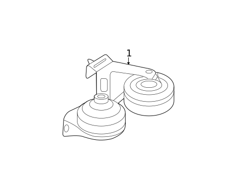 Horn for 2012 Lincoln MKZ #0