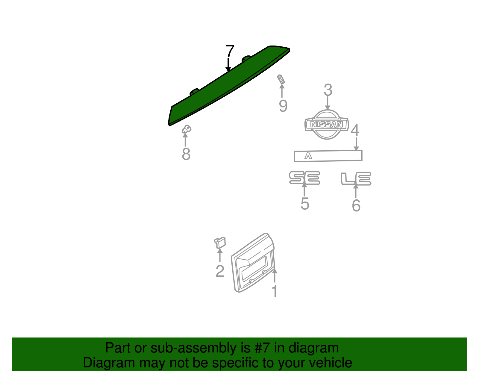 Air Deflector - Nissan (K6M30-0W50A)