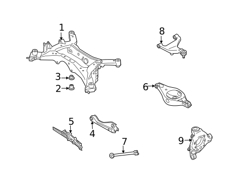 Rear Suspension for 2004 INFINITI FX35 #1