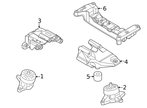 Engine & Trans Mounting for 2025 Genesis GV80 Coupe #1