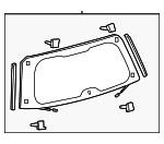 6810560181 - : Lift Gate Glass for Lexus: LX570 Image