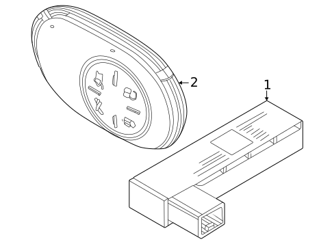 Keyless Entry Components for 2025 Fiat 500E #0